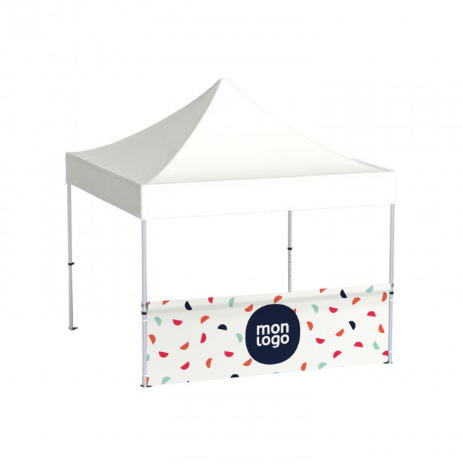 DEMI MUR PERSONNALISABLE POUR TENTE PLIANTE 4,5X3M 'TELTA'