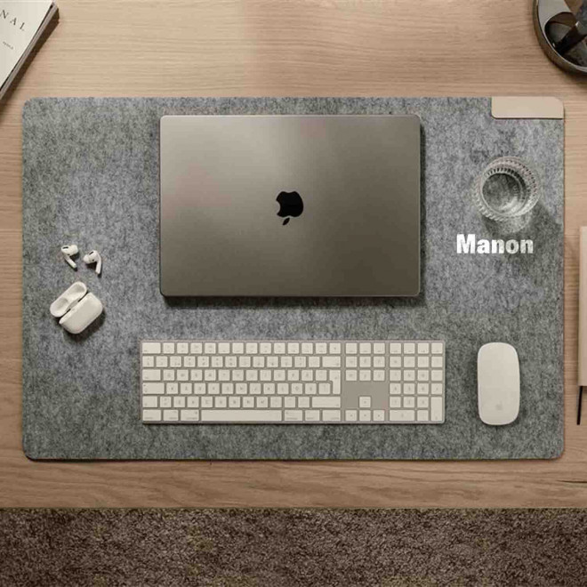 TAPIS DE SOURIS PERSONNALISABLE EN FEUTRE RECYCLE 'BIURO'