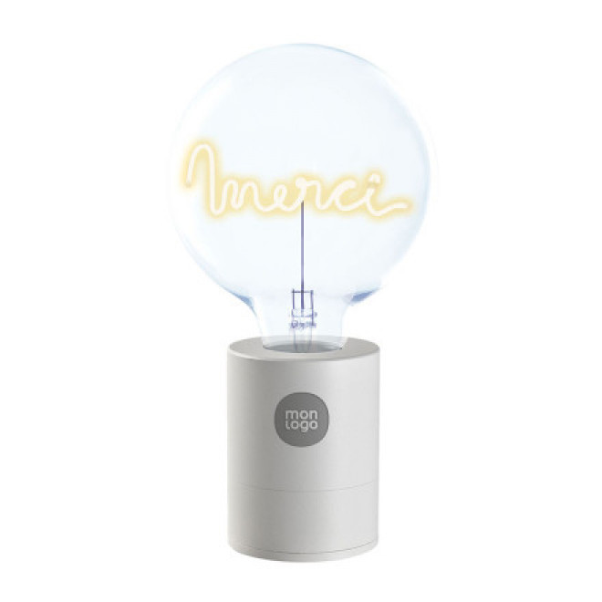 AMPOULE PERSONALISEE 1 LIGNE 'LAMPI'