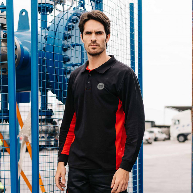 POLO PERSONNALISABLE BICOLORE VELILLA® 'ALBANE ML'