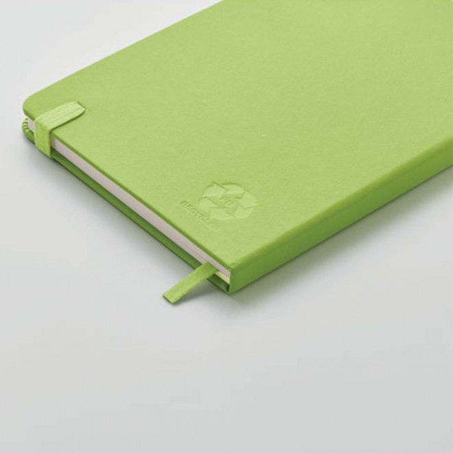 CARNET PUBLICITAIRE A5 EN PLASTIQUE RECYCLÉ 'LUGGATE'