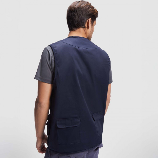 GILET DE TRAVAIL MULTI POCHES PERSONNALISABLE 'VENERA'