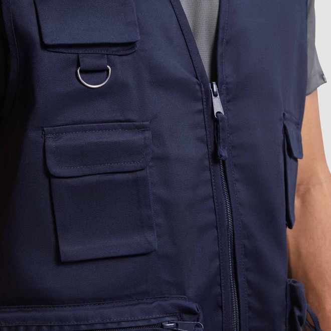 GILET DE TRAVAIL MULTI POCHES PERSONNALISABLE 'VENERA'