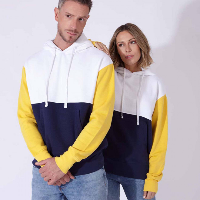 SWEAT PERSONNALISABLE MIXTE TRICOLORE 'TRIAM'