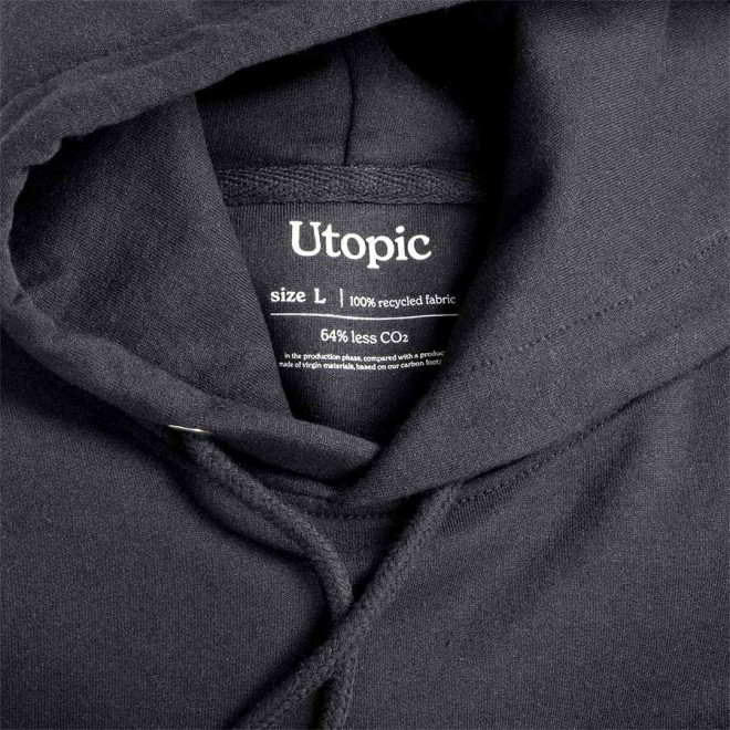 SWEAT CAPUCHE MIXTE UTOPIC PERSONNALISABLE 'SWITA'