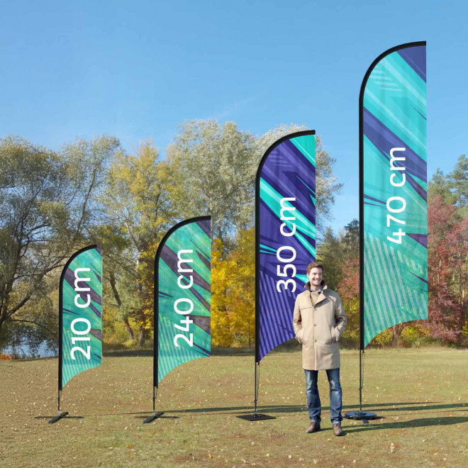 ORIFLAMME PUBLICITAIRE VOILE SEULE 'DRAPUS'