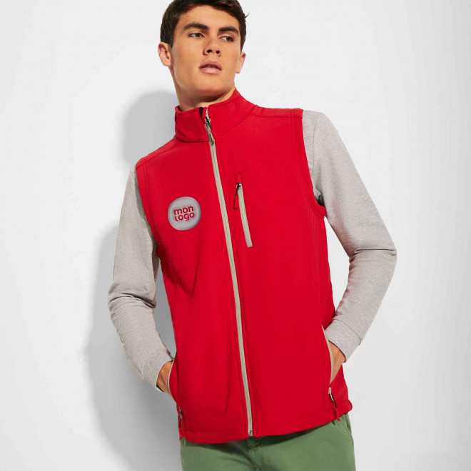 BODYWARMER SOFTSHELL MIXTE PERSONNALISABLE 'NEVADA'