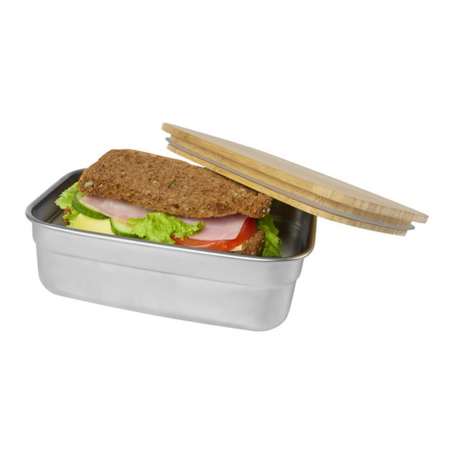 LUNCH BOX PERSONNALISABLE EN ACIER ET BAMBOU 'TERAS'
