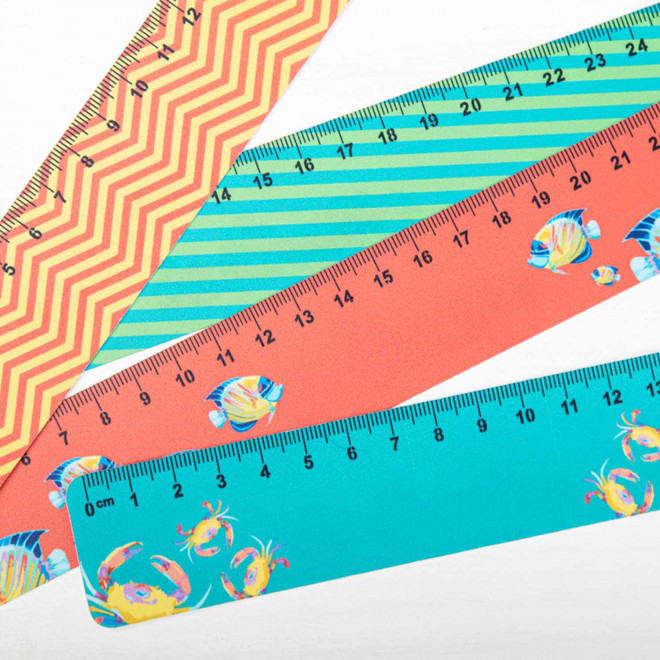 RÈGLE BLANCHE SOUPLE PERSONNALISABLE DE 15CM 'REGLAS'