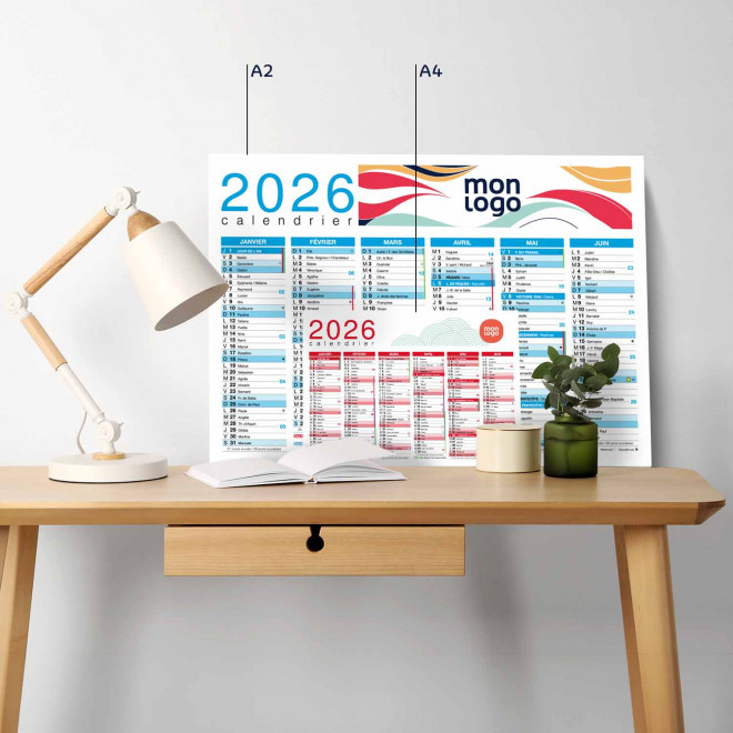 CALENDRIER SOUPLE CARTONNÉ A2 À A5 'ASTERO'