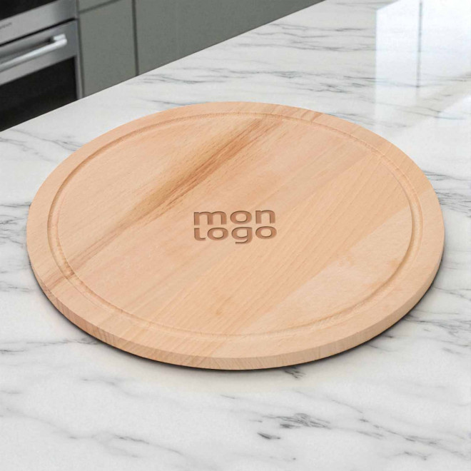 PLANCHE A DECOUPER RONDE PERSONNALISEE MIE 'COCINERO'