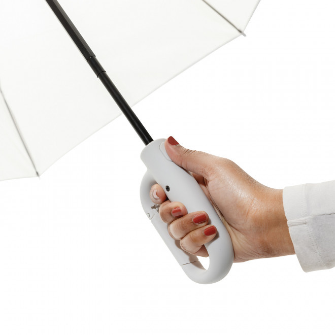 PARAPLUIE AVEC MOUSQUETON RPET PERSONNALISABLE 'YARA' 