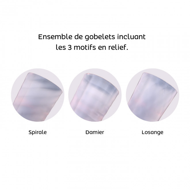 GOBELET 30 CL QUADRI PERSONNALISABLE 'CUP FACETTES'