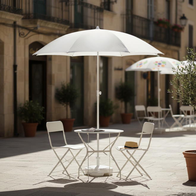 PARASOL PERSONNALISABLE 'BEACHCALOR ROND'