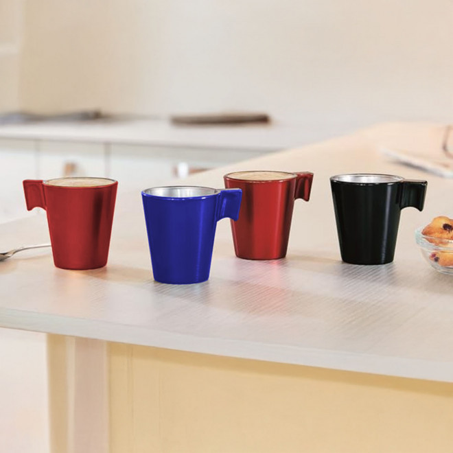 COFFRET 2 MUGS EN VERRE MIF 220ML PERSONNALISABLE 'FLASHY'