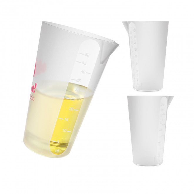 VERRE DOSEUR AVEC BEC 50CL PERSONNALISABLE 'DERY'