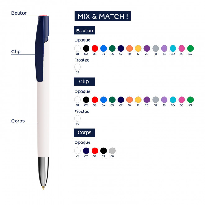 STYLO BIC PERSONNALISABLE 'MEDIA CLIC ADVANCE'