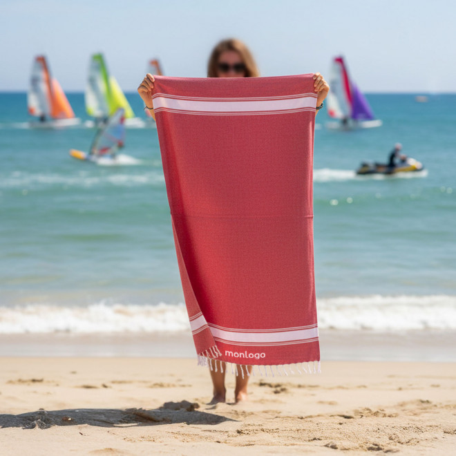 PAREO/FOUTA PERSONNALISABLE 'HORTENSE 180 CLASSIC'