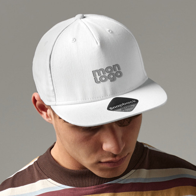 CASQUETTE SNAPBACK PERSONNALISABLE 'FLAT PEAK'