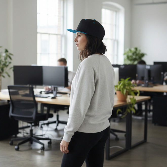 CASQUETTE SNAPBACK PERSONNALISABLE 'FLAT PEAK BICOL'