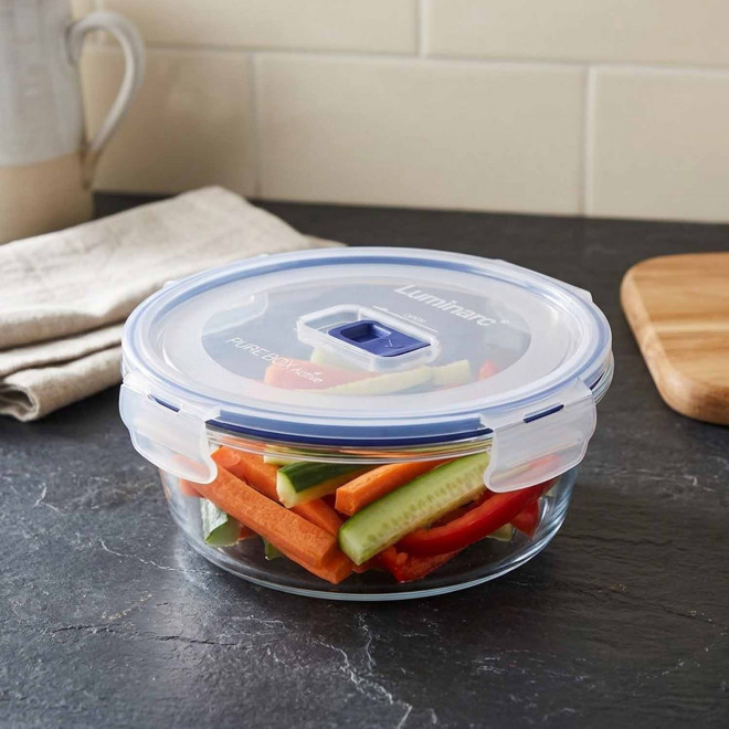 LUNCH BOX EN VERRE LUMINARC 920ML PERSONNALISABLE 'PURE BOX ACTIVE'