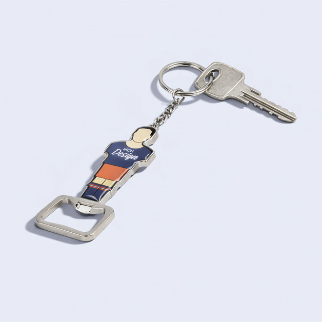 PORTE CLE DECAPSULEUR JOUEUR FOOT PERSONNALISE 'ZAZA'