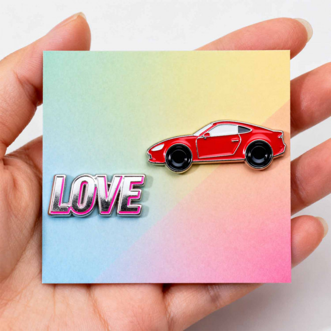 PLANCHE DE 2 PINS EMAILLE PERSONNALISABLE 'CREAPINS'