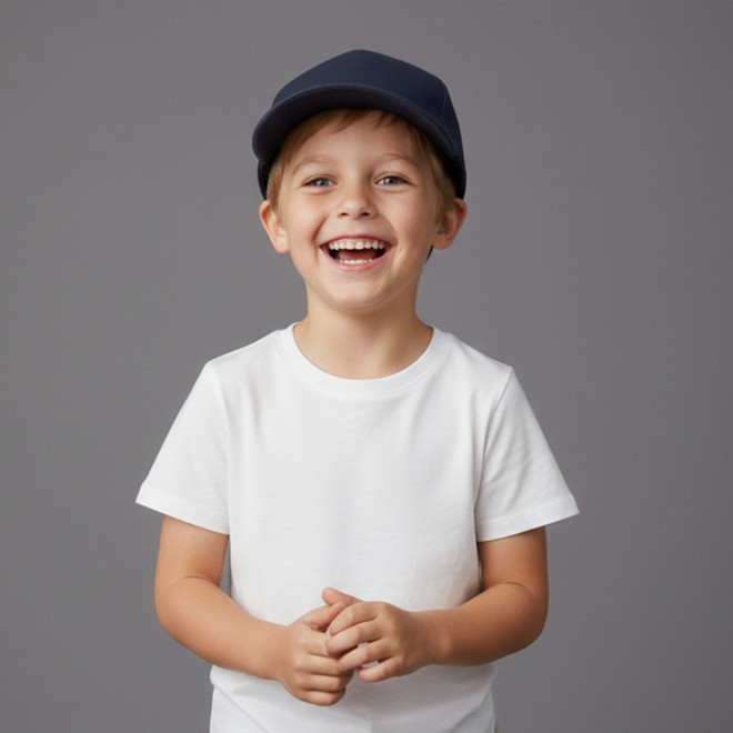 CASQUETTE PERSONNALISABLE ENFANT 5 PANS 'BASICA COTON'