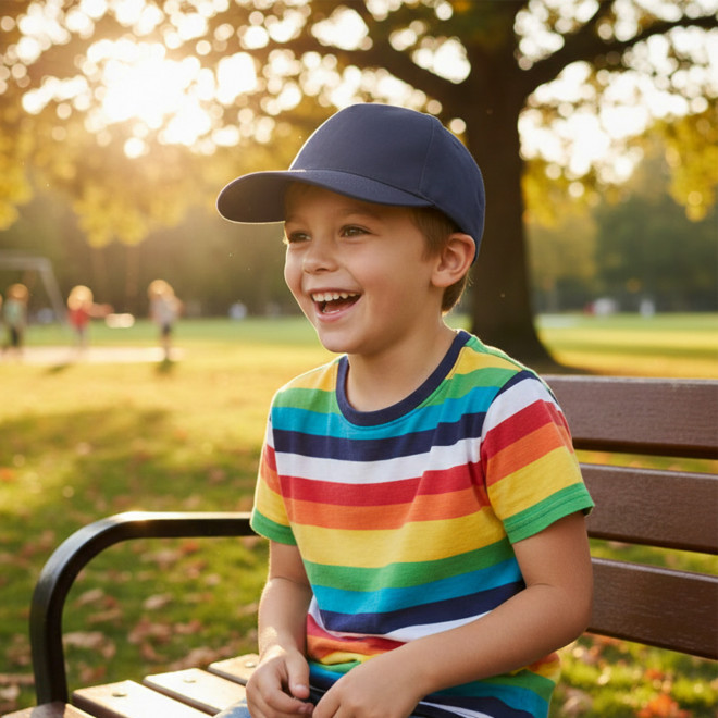 CASQUETTE PERSONNALISABLE ENFANT 5 PANS 'BASICA COTON'