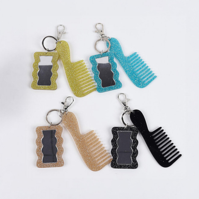 PORTE CLE MIROIR PERSONNALISABLE 'SWEENEY PAILETTE'