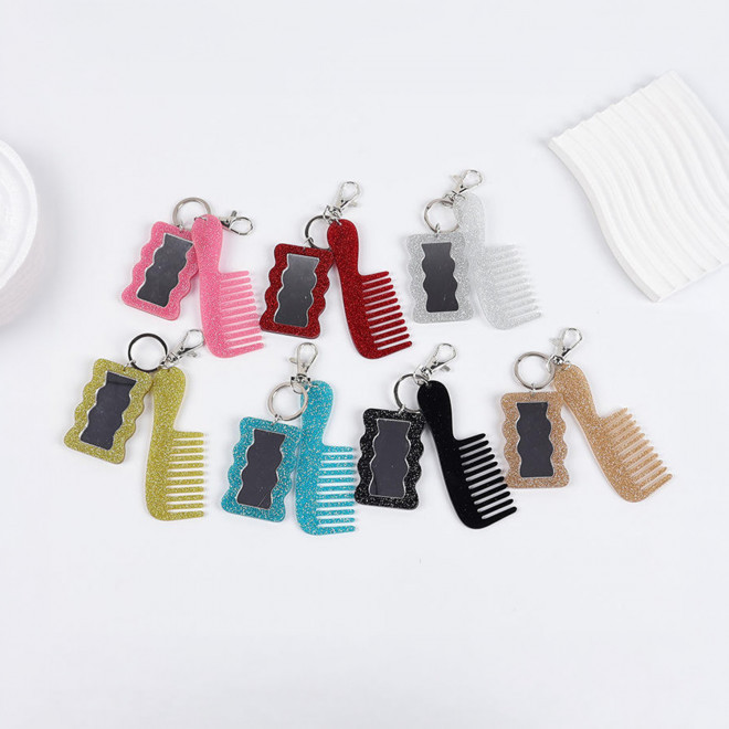 PORTE CLE MIROIR PERSONNALISABLE 'SWEENEY PAILETTE'