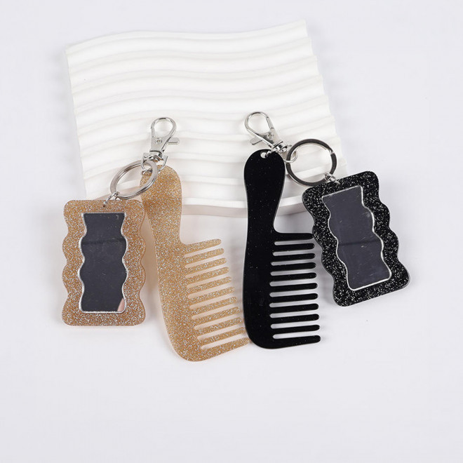 PORTE CLE MIROIR PERSONNALISABLE 'SWEENEY PAILETTE'