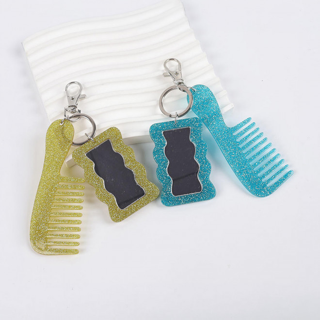 PORTE CLE MIROIR PERSONNALISABLE 'SWEENEY PAILETTE'