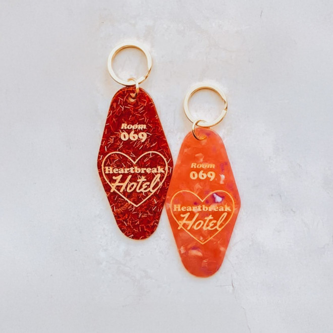 PORTE CLE PERSONNALISABLE MOTEL ACRYLIQUE 'SYDNEY DEGRADE'