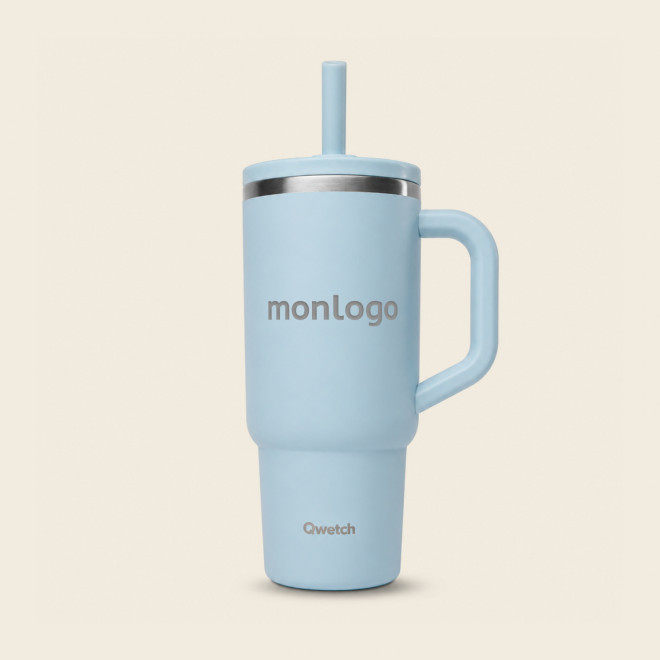 MUG ISOTHERME ETANCHE QWETCH® PERSONNALISE 'TRAVEL CUP'