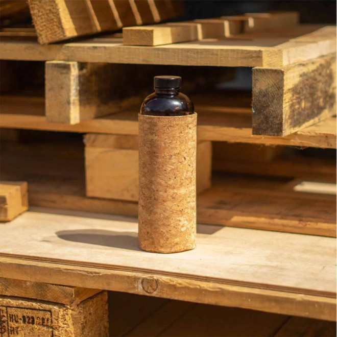 GOURDE EN VERRE PERSONNALISABLE RECYCLÉE 'KORKUR'