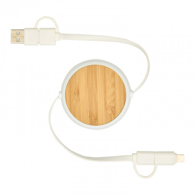 CABLE MULTIFONCTIONS PERSONNALISABLE 'ONTARIO ENROULEUR BOIS RCS'