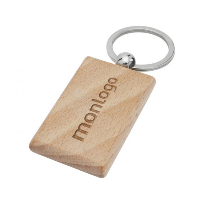 PORTE CLÉS PERSONNALISÉ RECTANGLE 'WOODIE'   EXPEDITION RAPIDE 4 JOURS