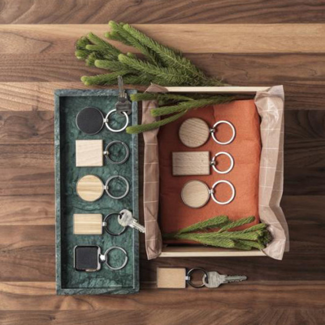 PORTE CLÉS PERSONNALISÉ RECTANGLE 'WOODIE'   EXPEDITION RAPIDE 4 JOURS