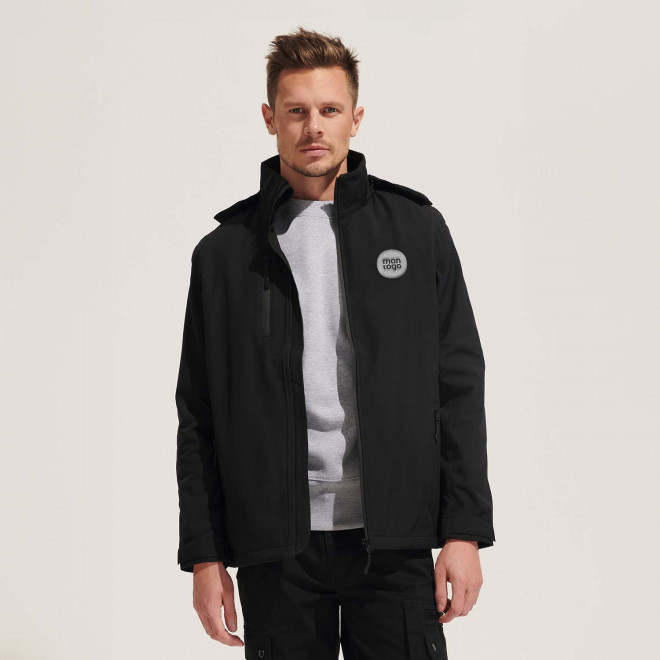 VESTE SOFTSHELL PERSONNALISÉE AMOVIBLE 'FALCON 3IN1'