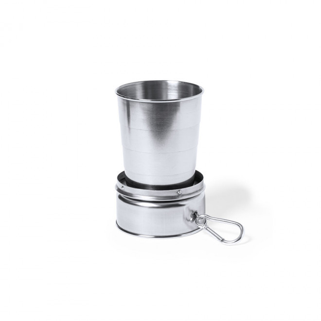 VERRE PLIABLE PERSONNALISABLE ACIER INOX 220 ML 'COTI'