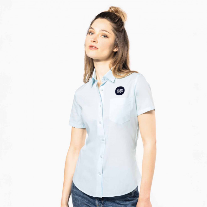 CHEMISE MANCHES COURTES PUBLICITAIRE FEMME 'KARIBAN'