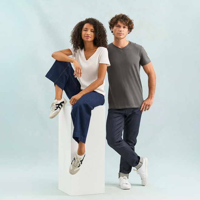 TEE SHIRT MIXTE COULEUR PERSONNALISABLE 'REGENT V'