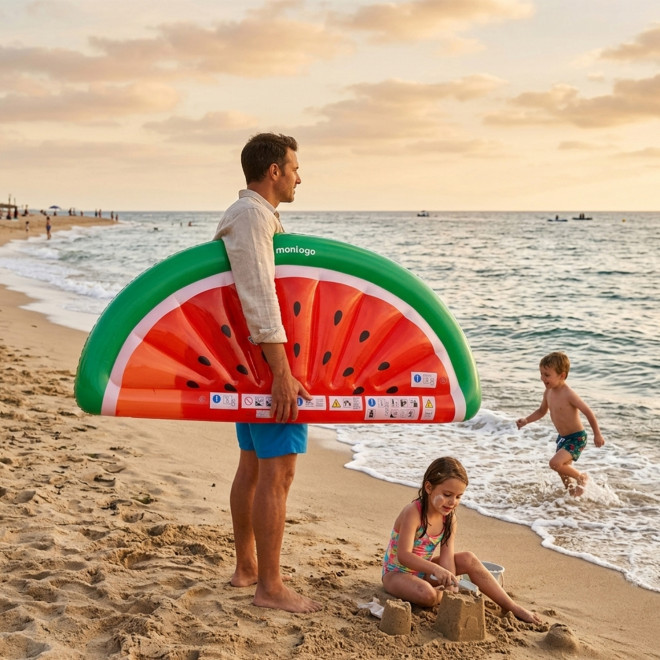 BOUEE GONFLABLE PERSONNALISABLE 'SOUSOULO PASTEQUE'