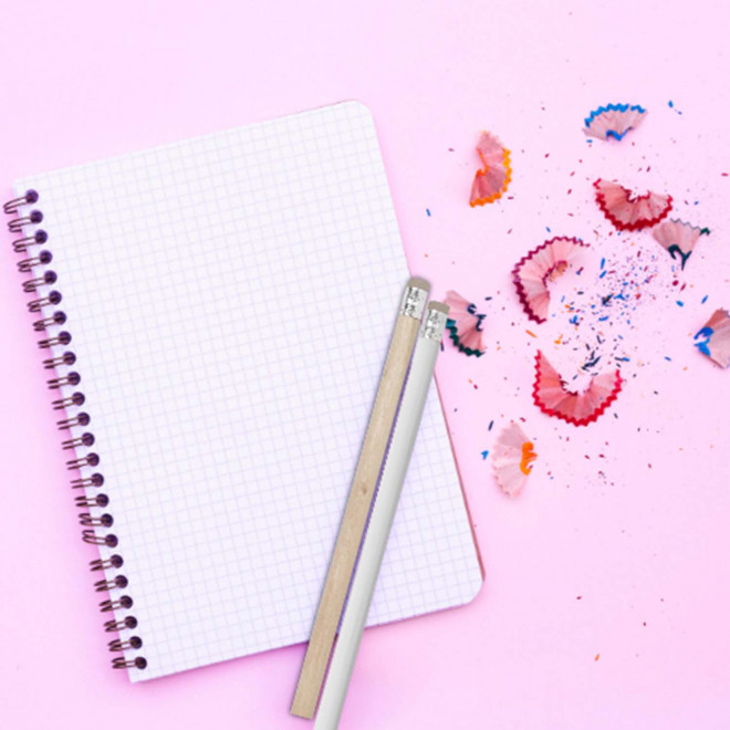 LOT PERSONNALISABLE DE 100 CRAYONS AVEC GOMME 'CRAYO'