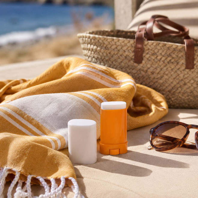SET STICK SOLAIRE SPF30 ET FOUTA PERSONNALISABLE 'PLAHY'