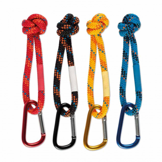 PORTE CLE CORDON PERSONNALISABLE 'SHUP MOUSQUETON'