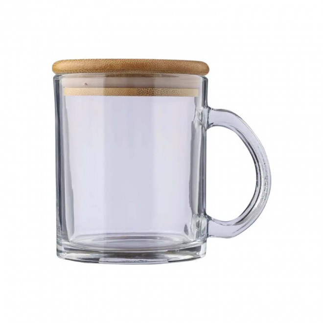 MUG EN VERRE RECYCLE 300ML PERSONNALISABLE 'LEYHA'