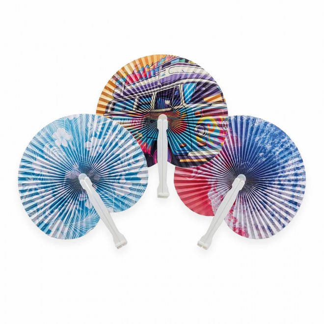 EVENTAIL EN PLASTIQUE PERSONNALISABLE 'BREEZE QUADRI'