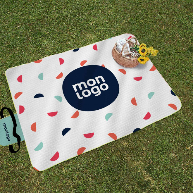 COUVERTURE PIQUE NIQUE BI MATIERE PERSONNALISABLE 'GERIE'